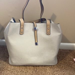 Gray handbag